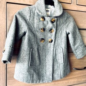 Grey Pea Coat Old Navy 2T
